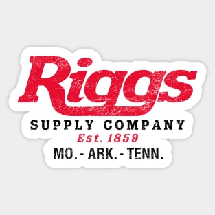 Riggs Supply Company (lt shirt) Sticker